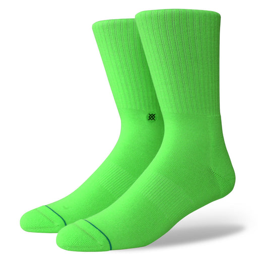 Stance Icon Anthem Socks Fluorescent Green