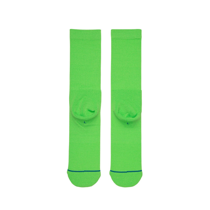 Stance Icon Anthem Socks Fluorescent Green