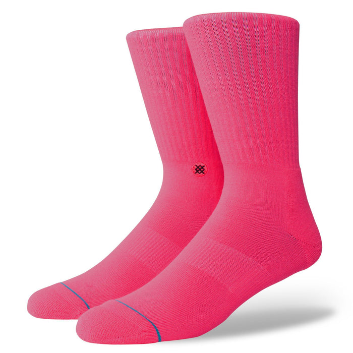 Stance Icon Anthem Socks Fluorescent Pink